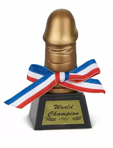 Złote trofeum penisa