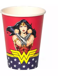 8 kubków papierowych Wonder Woman™ 210 ml