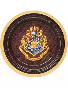 8 małych papierowych talerzyków Harry Potter™ 18 cm