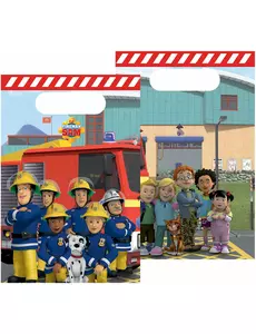 8 plastikowych torebek Strażak Sam™ 16 x 23 cm