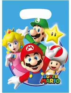 8 torebek imprezowych Super Mario