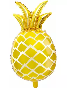 Balon foliowy złoty ananas 48 x 67 cm