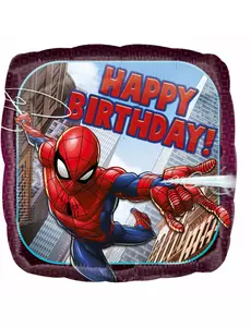 Kwadratowy balon foliowy z okazji urodzin Spider-man™43cm