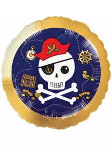 Balon foliowy z mapą skarbów piratów 43cm