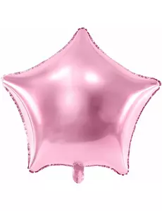 Balon foliowy gwiazda pastelowy róż 48cm