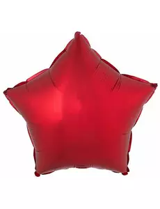 Balon foliowy czerwona gwiazda 53 x 46 cm