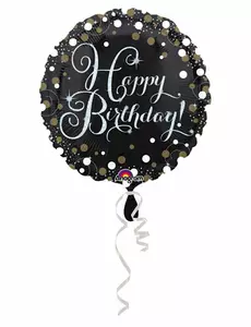 Brokatowy balon foliowy z okazji urodzin 43cm