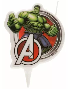 Świeczka urodzinowa Avengers™ Hulk 7,5cm