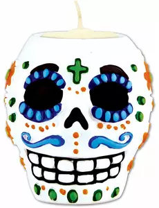 Dia de los Muertos Świecznik Czaszka 7cm