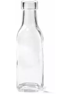 Kwadratowa szklana butelka 15cm