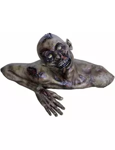 Dekoracja halloweenowa: popiersie zombie w naturalnej wielkości
