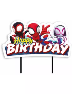 Patera na tort Happy Birthday Spidey i przyjaciele™ 17,5 cm