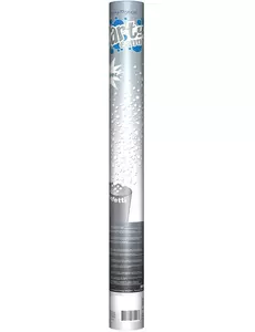 Srebrna armatka na konfetti 60 cm