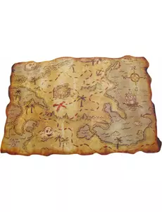 Plastikowa karta pirata 29 x 45 cm