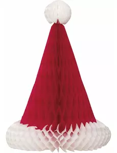 Świąteczna czapka – dekoracja centralna 30 cm