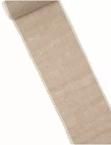 Bieżnik z juty i koronki, 20 cm x 5 m