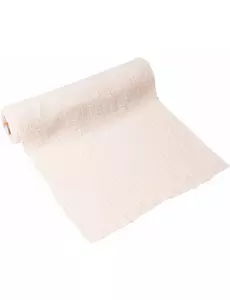 Bieżnik z gazy bawełnianej kremowy, 30 cm x 3 m