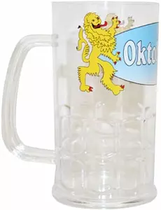 Przezroczysty kufel do piwa