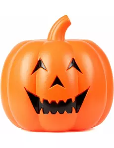 Świecąca dynia plastikowa naturalnej wielkości 32 cm