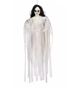 90cm Halloween – świecąca wisząca dekoracja: Biała dama