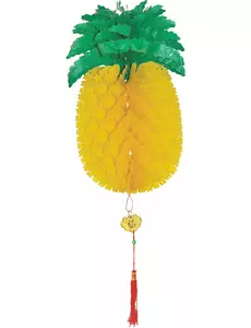 Dekoracja z ananasa o strukturze plastra miodu 50 cm