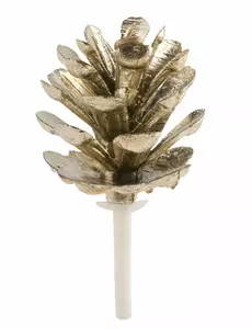 Dekoracja z szyszki złotej sosny 4 cm