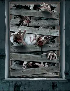 Dekoracja okienna Zombie 80 x 120 cm