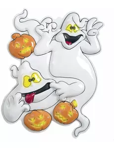 Dekoracje ścienne Halloweenowe duchy i dynie
