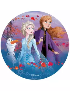 Krążek waflowy Frozen 2™ Anna, Elsa i Olaf 20cm