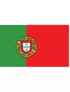 Flaga Portugalii z wachlarzem 150 x 90 cm