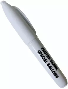 Mini biały pisak z filcu do balonów