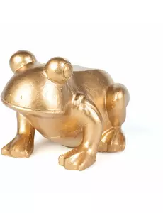 Żaba w złotej żywicy 10 cm