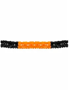 Pomarańczowo-czarna girlanda na Halloween