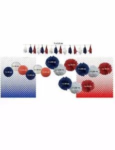 Zestaw dekoracji kibica we Francji