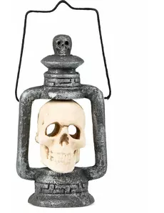 35cm świetlista latarnia w kształcie czaszki na Halloween