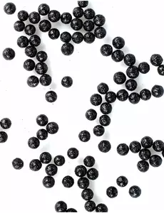 Mini czarne kulki brokatowe, 8 mm, 10 g