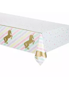 Obrus plastikowy Jednorożec 137 x 259 cm