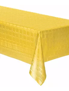 Żółty obrus papierowy w rolce, 6 m