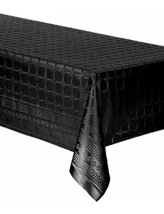 Czarny obrus z adamaszku w rolce 6 m