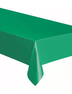 Szmaragdowo-zielony prostokątny plastikowy obrus 137 x 274 cm