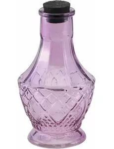 Mała fioletowa szklana fiolka 11,5 cm