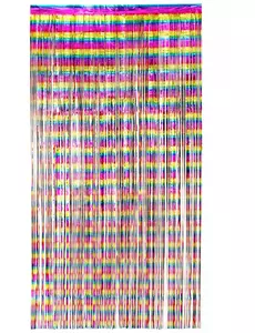 Zasłona z tęczowego brokatu 200 x 100 cm