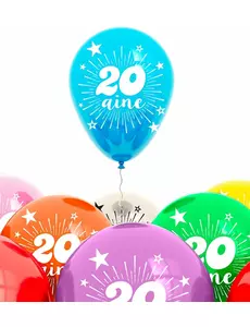 Zestaw 8 balonów, 20 rocznica
