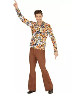 Męska Koszula Groovy Bubbles z lat 70, Rozmiar: Small/Medium
