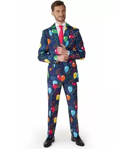 Suitmeister™ Męski Granatowy Garnitur Mr. Balloons, Rozmiar: Small (EU 44-46)