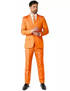 Garnitur męski Suitmeister™ Mr. Solid pomarańczowy, Rozmiar: Small (EU 44-46)