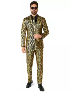 Błyszczący wężowy kostium Opposuits™ dla dorosłych, Rozmiar: Small (EU 44-46)