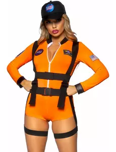 Przebranie astronautki sexy kombinezon dla kobiety, Rozmiar: Large (44-46)