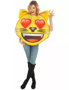 Kostium Emoji Heart Cat™ dla dorosłych