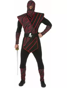 Kostium płowy ninja dla mężczyzn, Rozmiar: Large